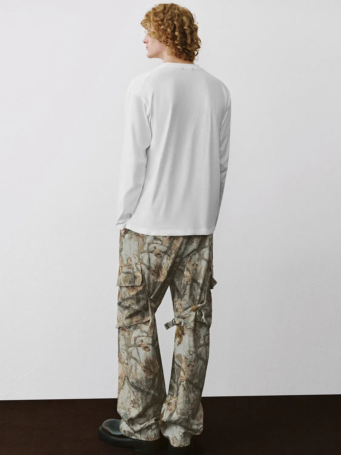Camo Wide-Leg Pants sold by Urban Revivo product image thumbnail 4