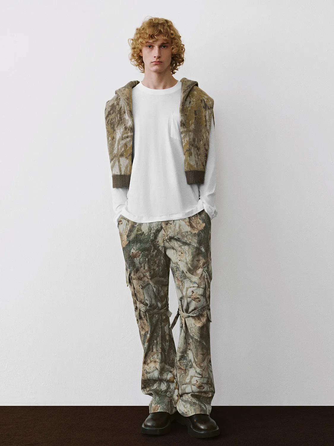 Camo Wide-Leg Pants sold by Urban Revivo product image thumbnail 5