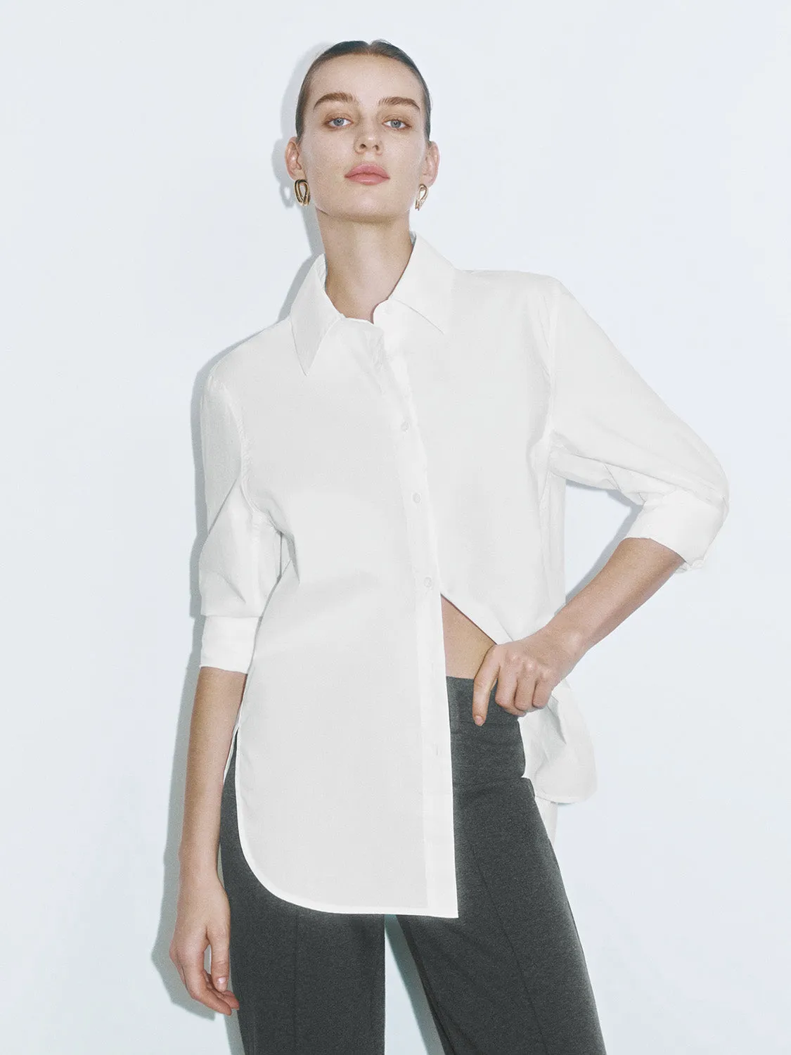 Notched Collar Shirts sold by Urban Revivo