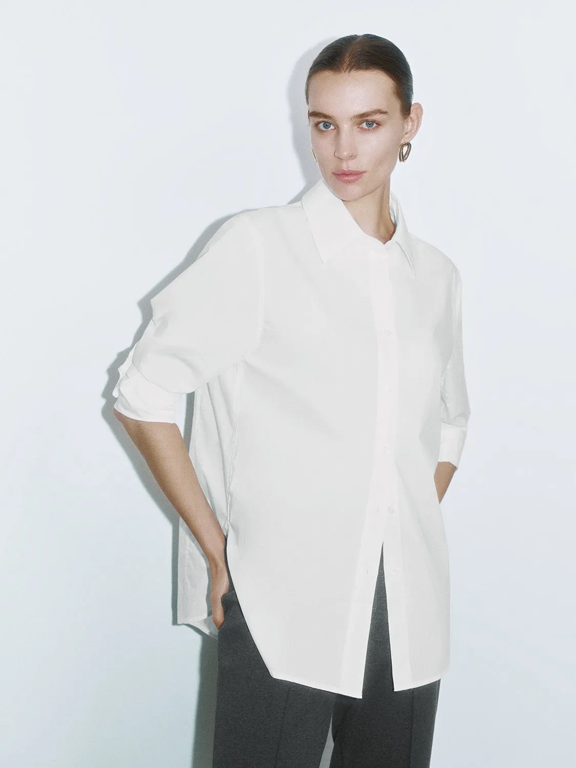 Notched Collar Shirts sold by Urban Revivo product image thumbnail 2