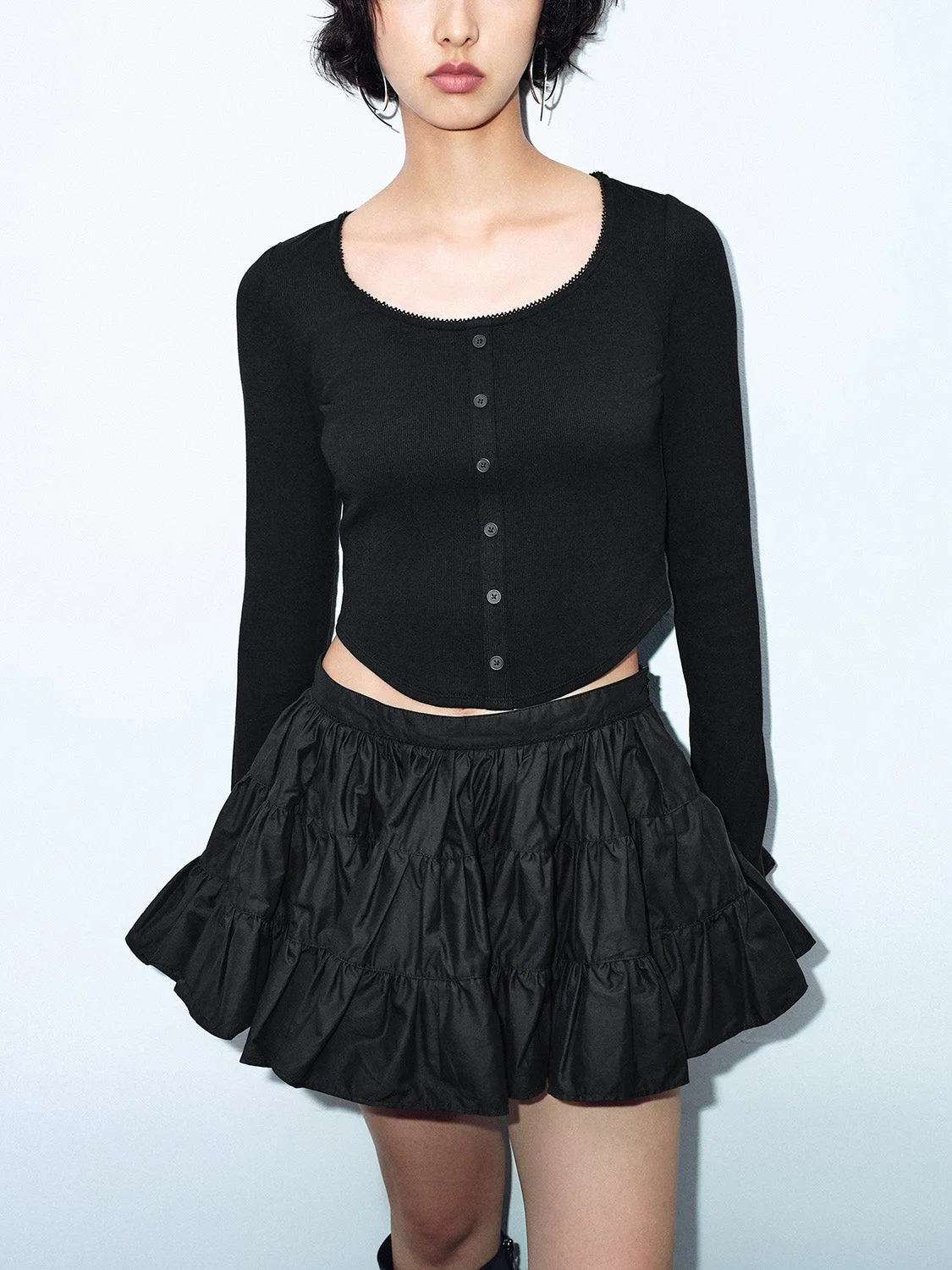 Button Up Skinny T-Shirts sold by Urban Revivo