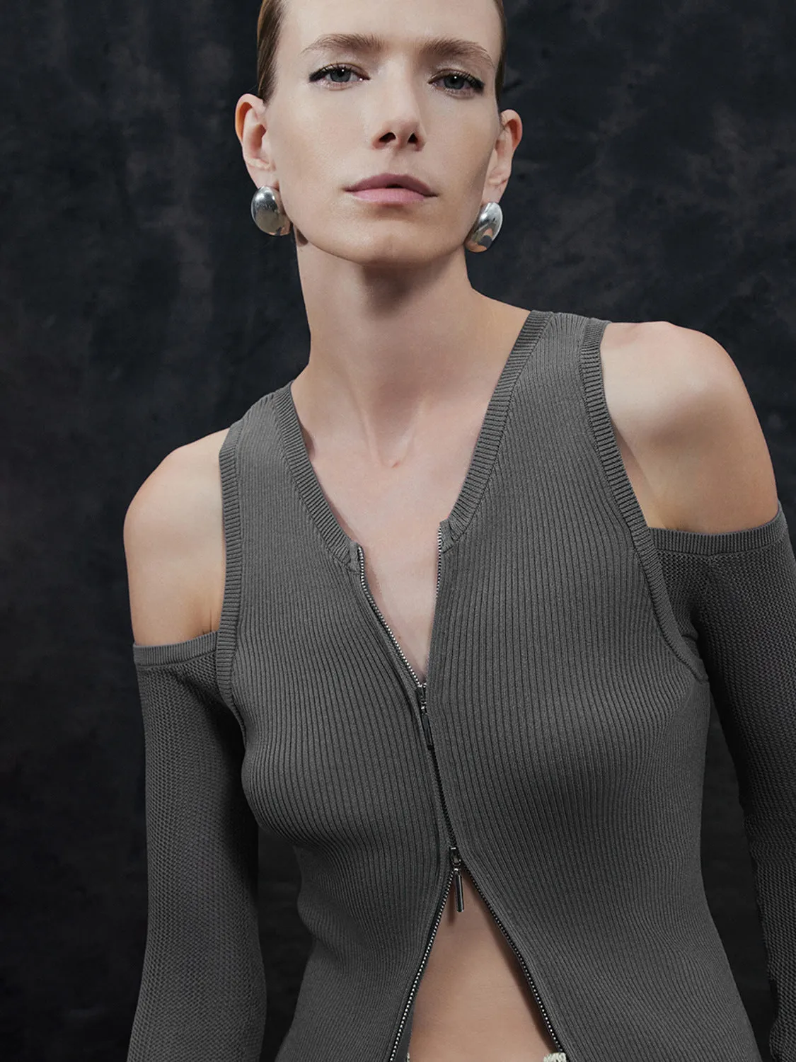 Cold Shoulder Knitted Cardigans sold by Urban Revivo product image thumbnail 4