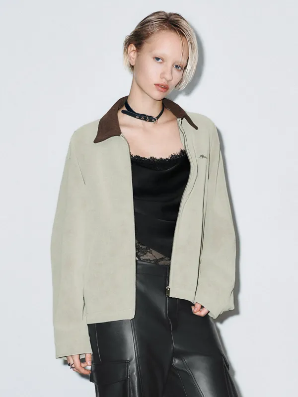 Shirt Collar Zip Up Front Jackets sold by Urban Revivo