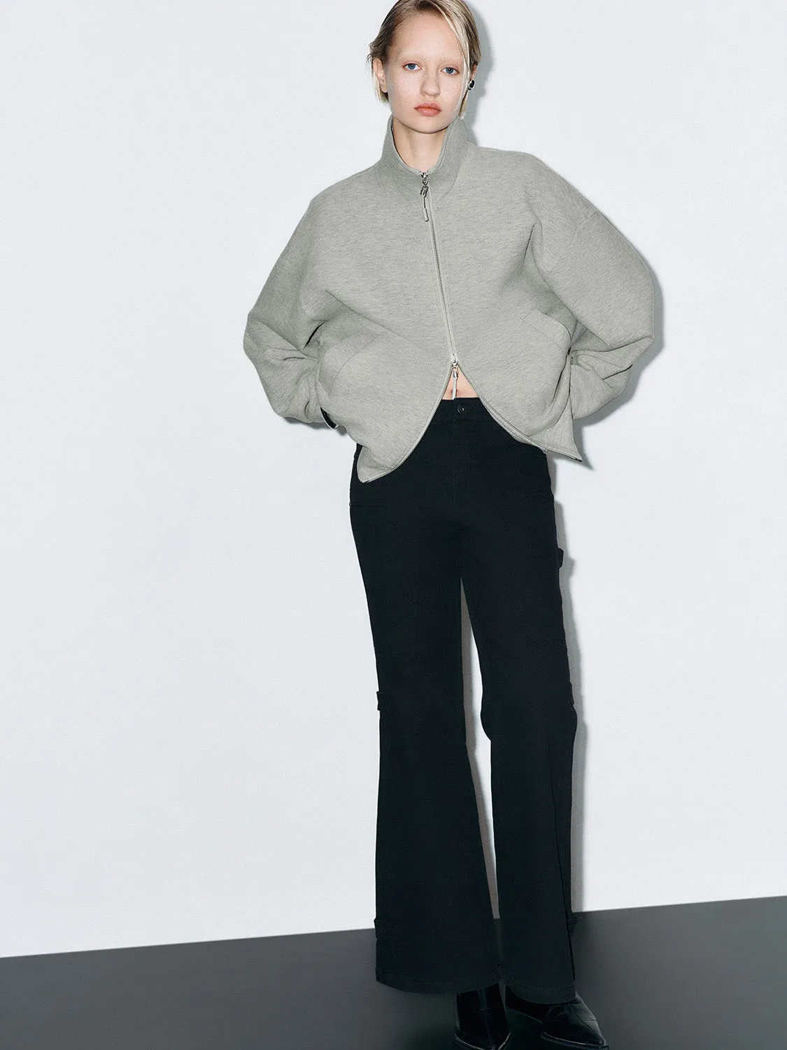 Zip Up Front Track Jackets sold by Urban Revivo product image thumbnail 4