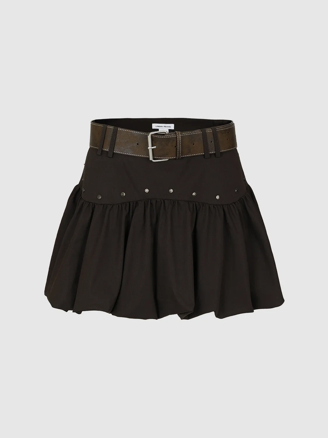 Ruffle Hem A-Line Skirts sold by Urban Revivo