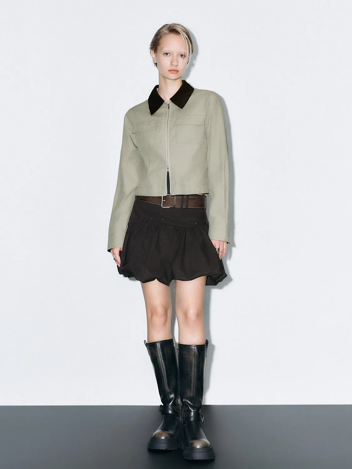 Ruffle Hem A-Line Skirts sold by Urban Revivo product image thumbnail 5