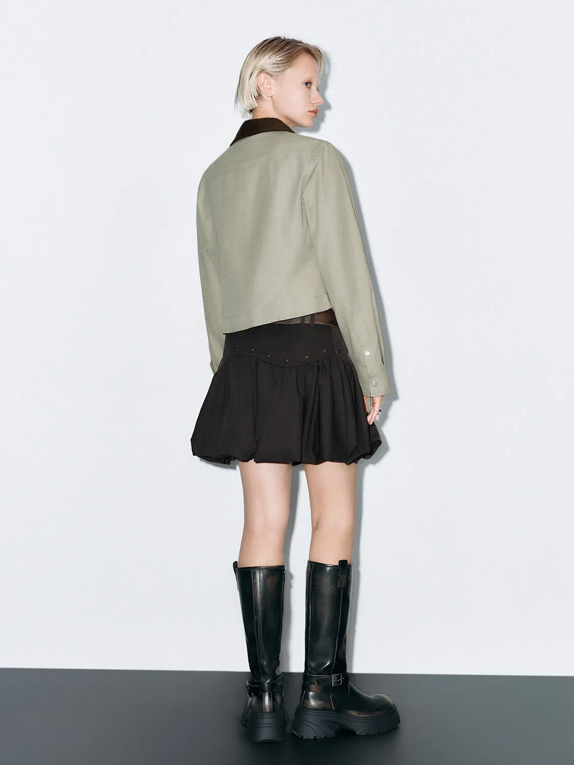 Ruffle Hem A-Line Skirts sold by Urban Revivo product image thumbnail 4