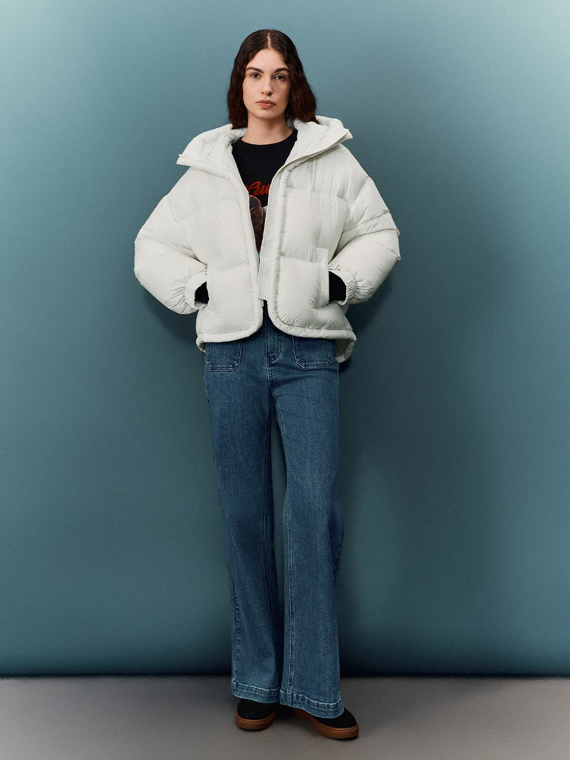 Zip Up Front Down Outerwear sold by Urban Revivo product image thumbnail 4