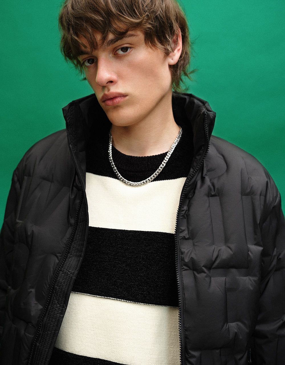 Drop Shoulder Sleeve Stand Collar Down Jacket sold by Urban Revivo product image thumbnail 5