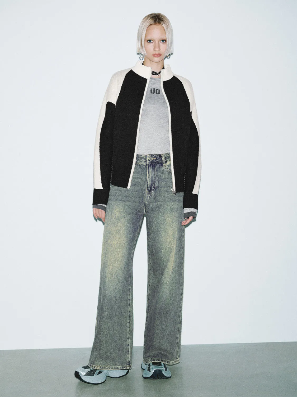 Zip Front Knitted Cardigans sold by Urban Revivo product image thumbnail 4