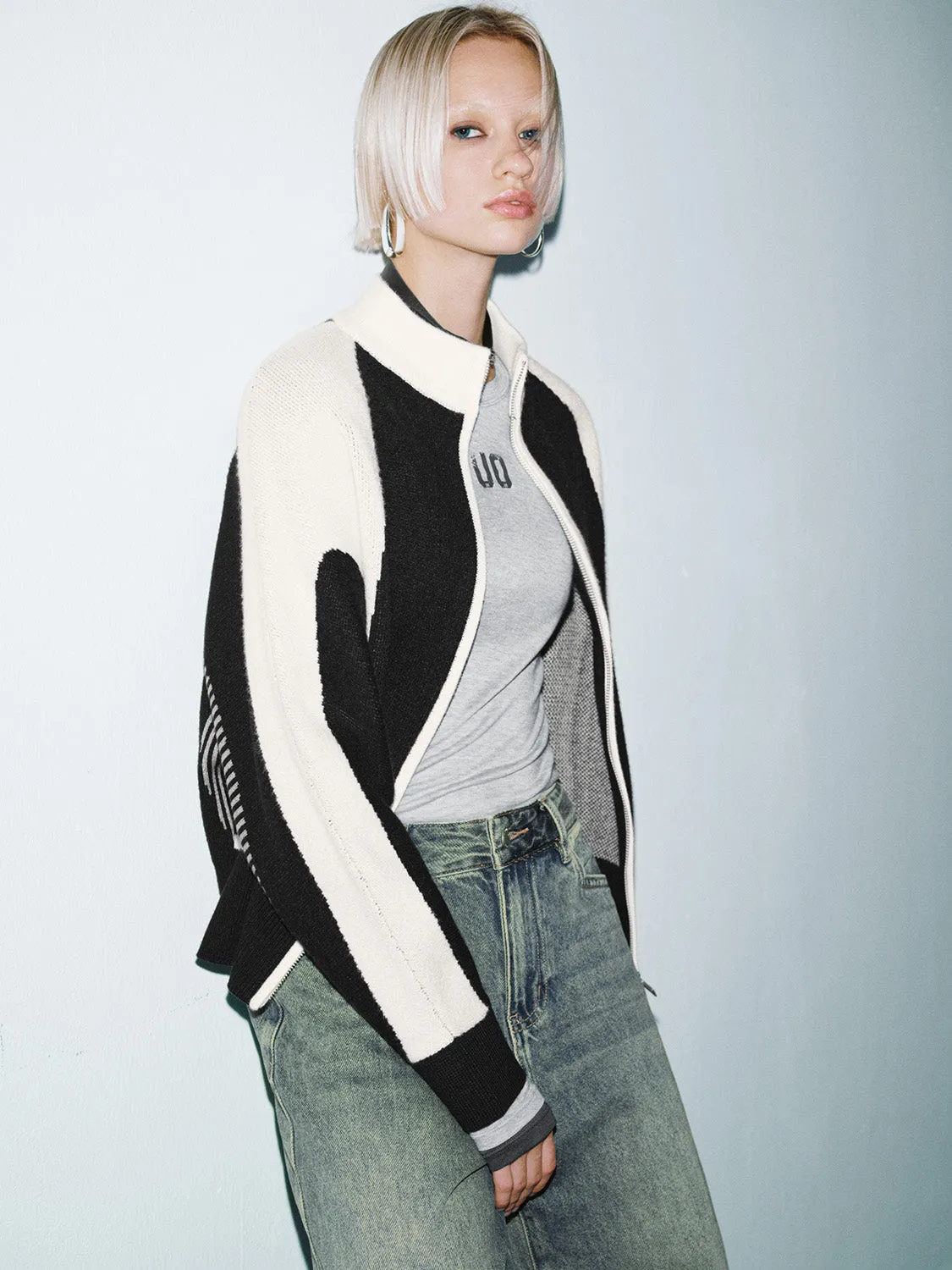 Zip Front Knitted Cardigans sold by Urban Revivo product image thumbnail 2