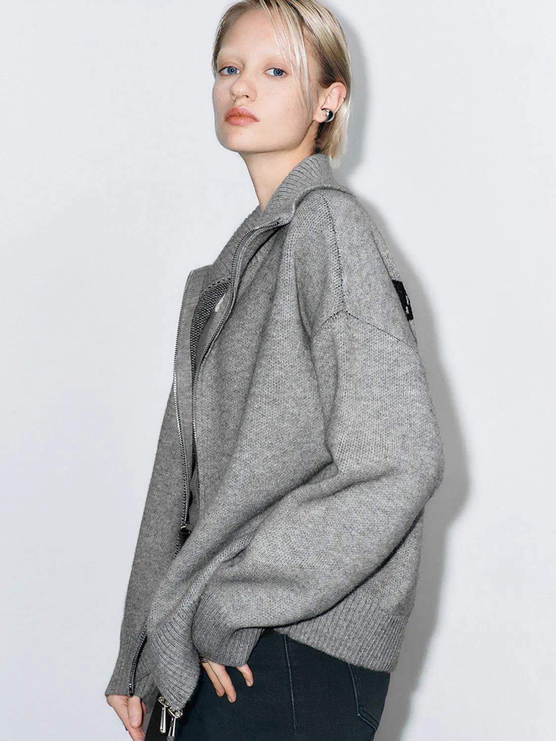 Loose Knitted Cardigans sold by Urban Revivo product image thumbnail 4