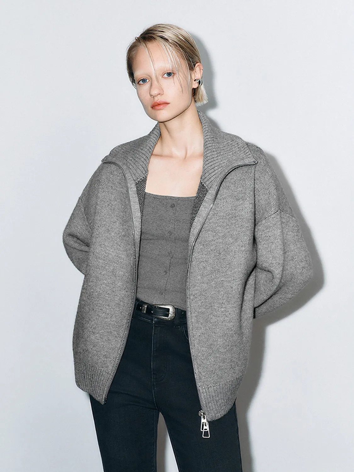 Loose Knitted Cardigans sold by Urban Revivo