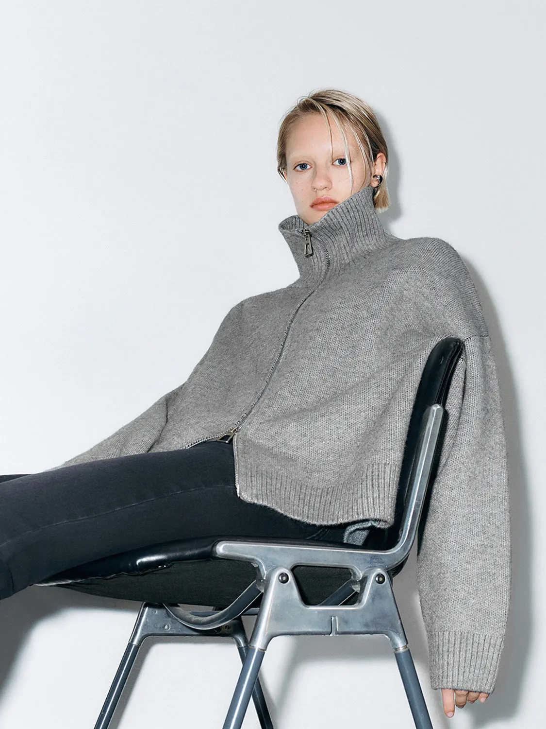 Loose Knitted Cardigans sold by Urban Revivo product image thumbnail 2