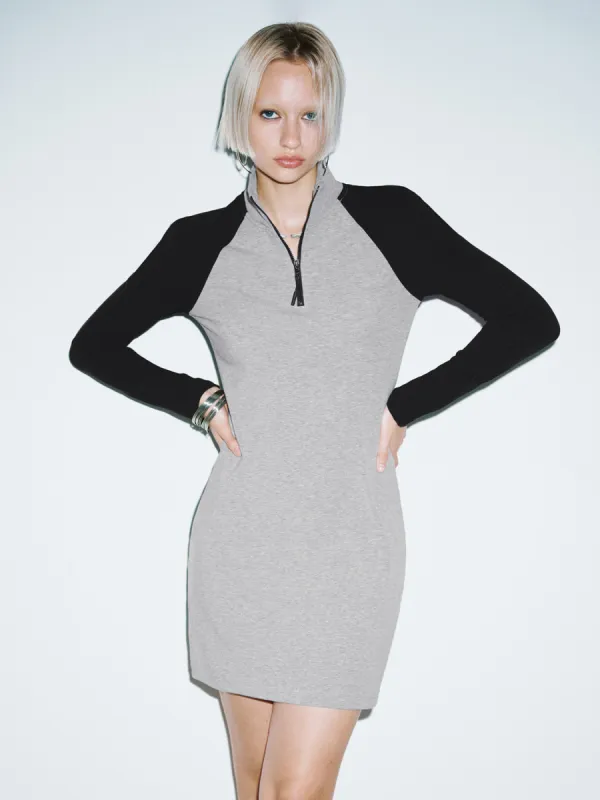 Zip Half Placket Skinny-Fit Dresses sold by Urban Revivo