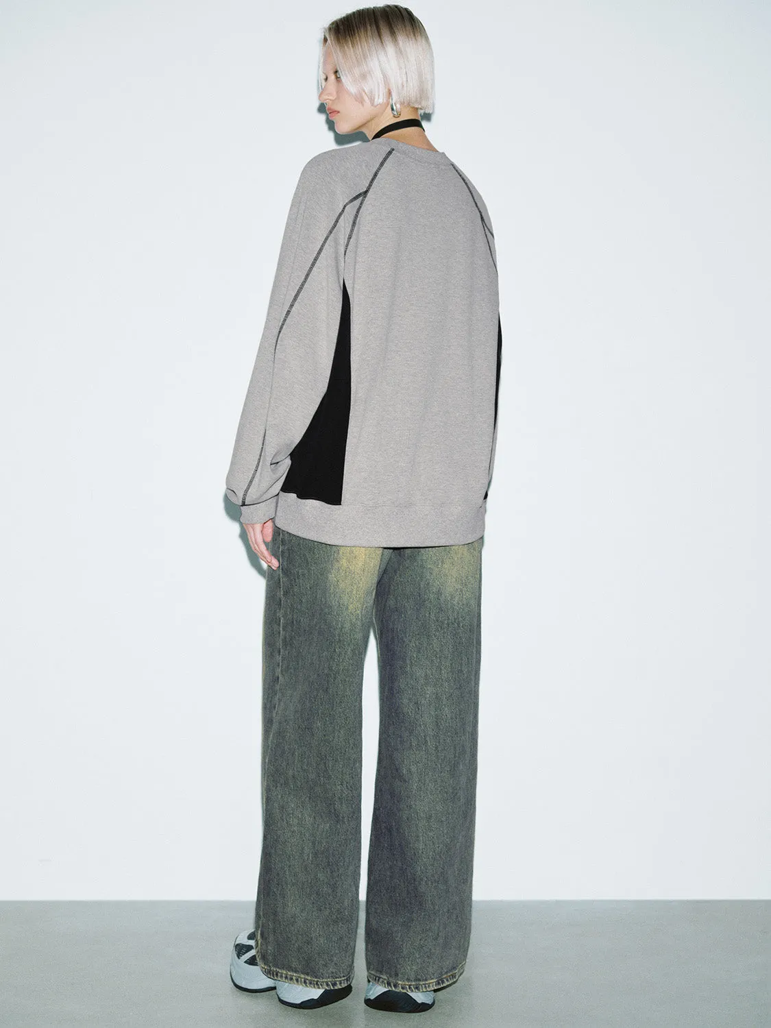 Loose Printed Sweatshirts sold by Urban Revivo product image thumbnail 3