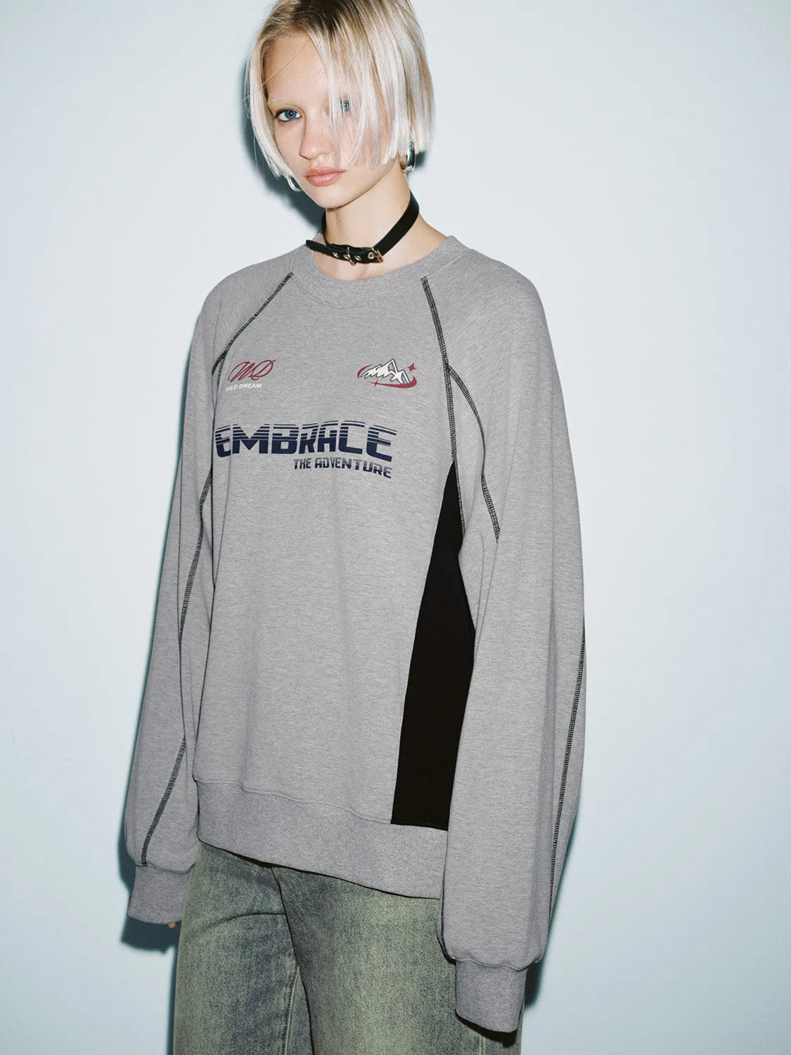 Loose Printed Sweatshirts sold by Urban Revivo product image thumbnail 2