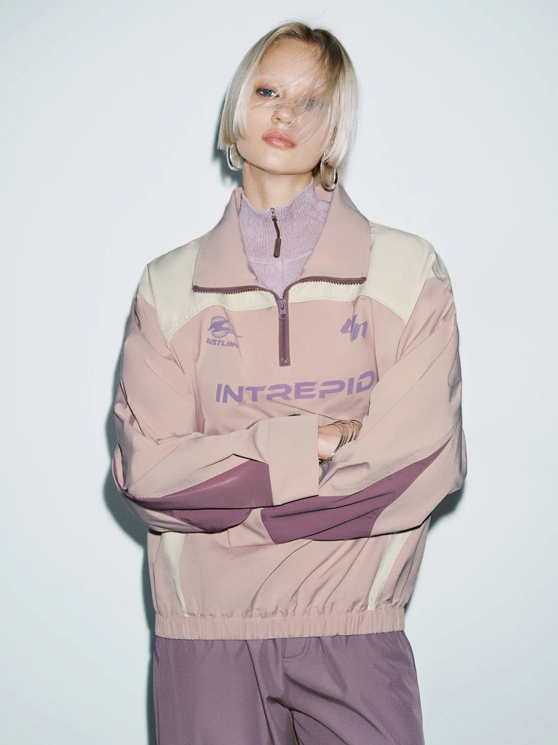 Zip Half Placket Overhead Shirt sold by Urban Revivo