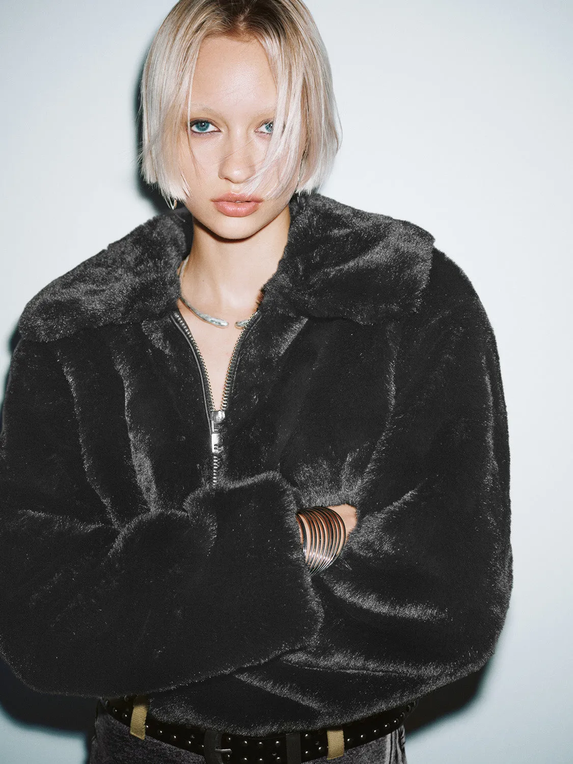 Cropped Fur Coats sold by Urban Revivo product image thumbnail 5