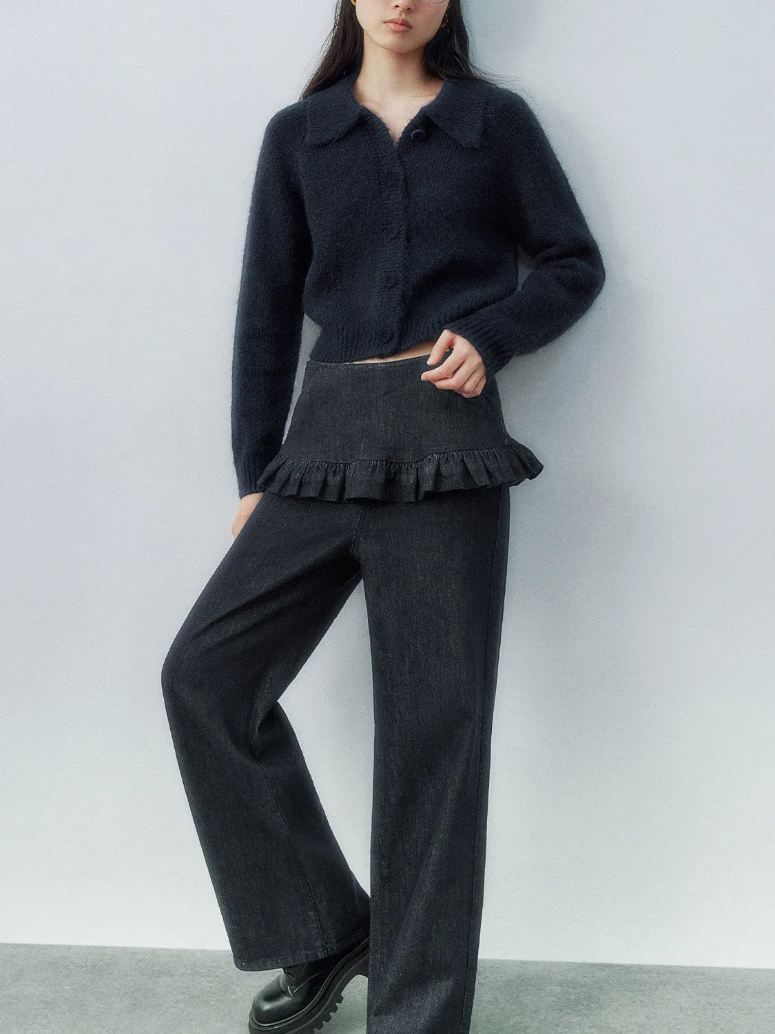 Shirt Collar Knitted Cardigans sold by Urban Revivo product image thumbnail 4