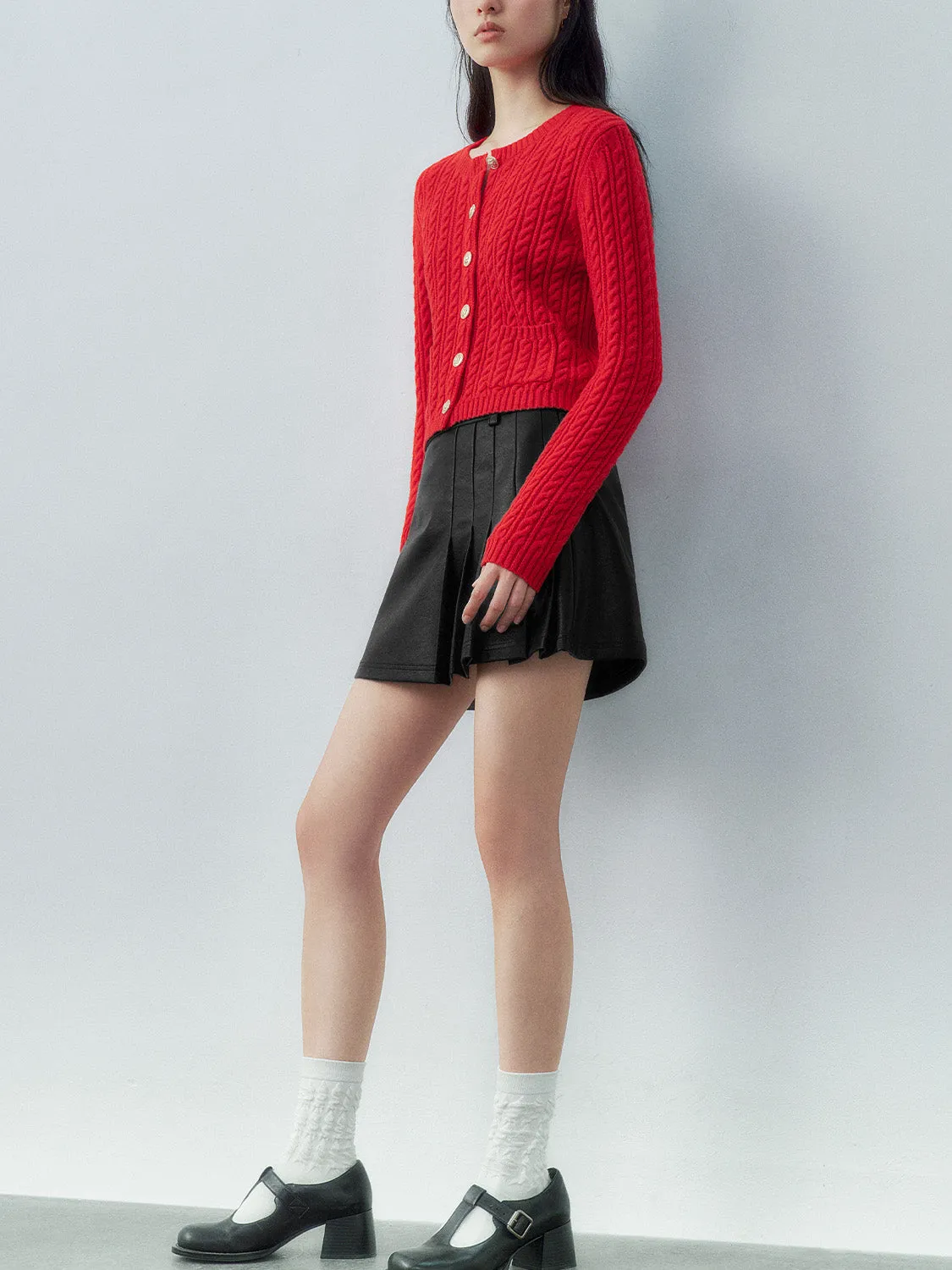 Skinny Button Up Knitted Cardigans sold by Urban Revivo product image thumbnail 4