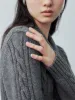 Cable Knitted Shawl Collar Knitted T-Shirts sold by Urban Revivo