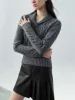 Cable Knitted Shawl Collar Knitted T-Shirts sold by Urban Revivo