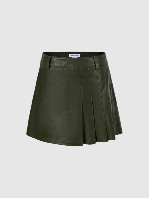 A-Line Pleated Mini Skirts sold by Urban Revivo