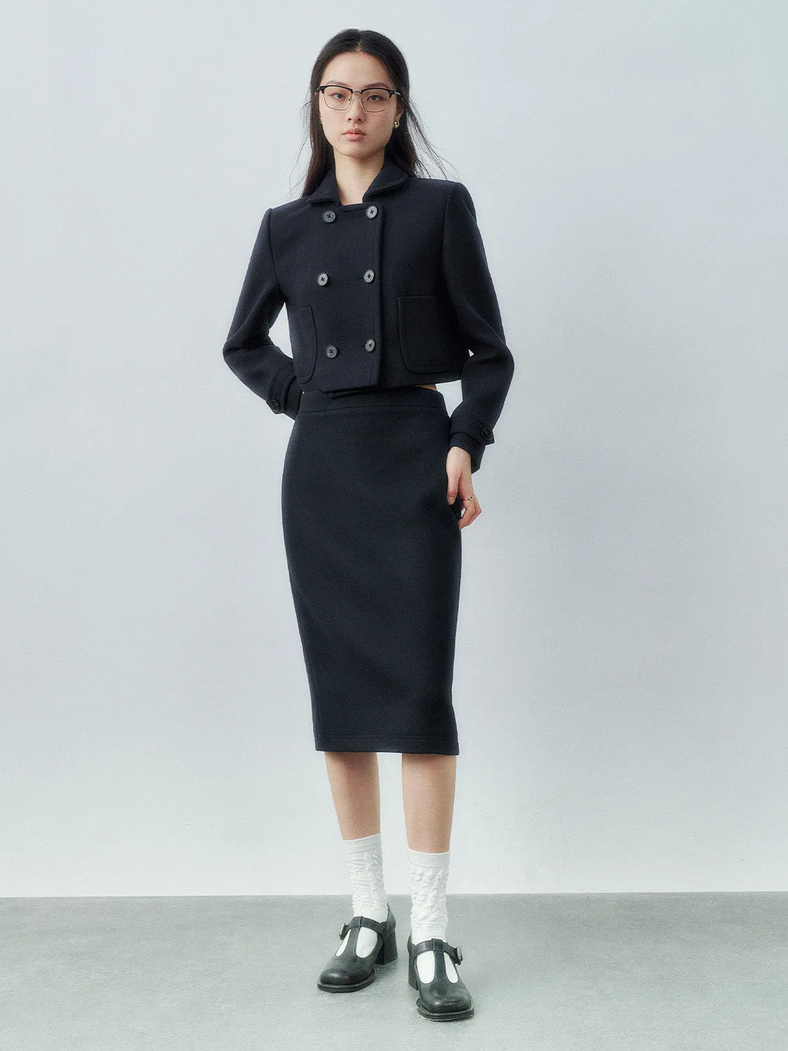 Midi Straight Skirt sold by Urban Revivo product image thumbnail 5