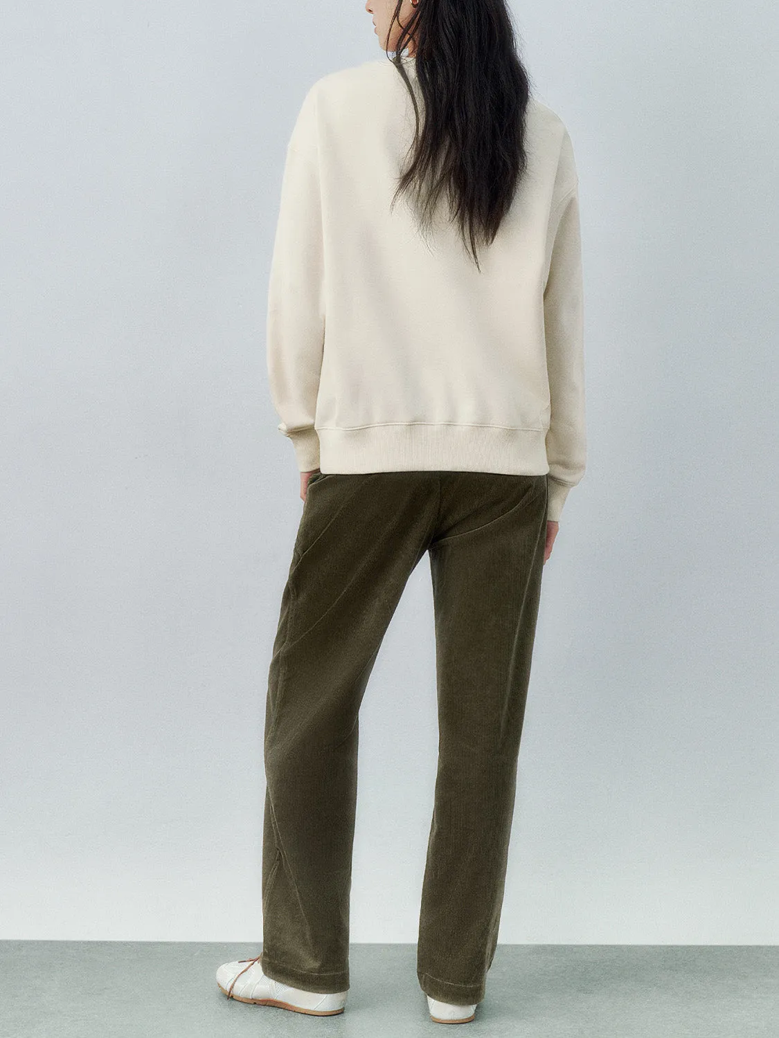 Crew Neck Loose Sweatshirts sold by Urban Revivo product image thumbnail 3