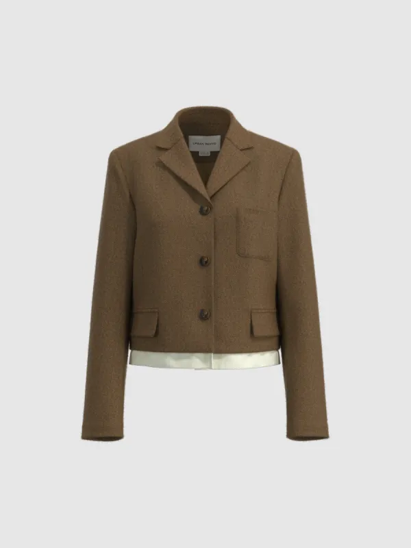 Cropped Single Breasted Blazers sold by Urban Revivo