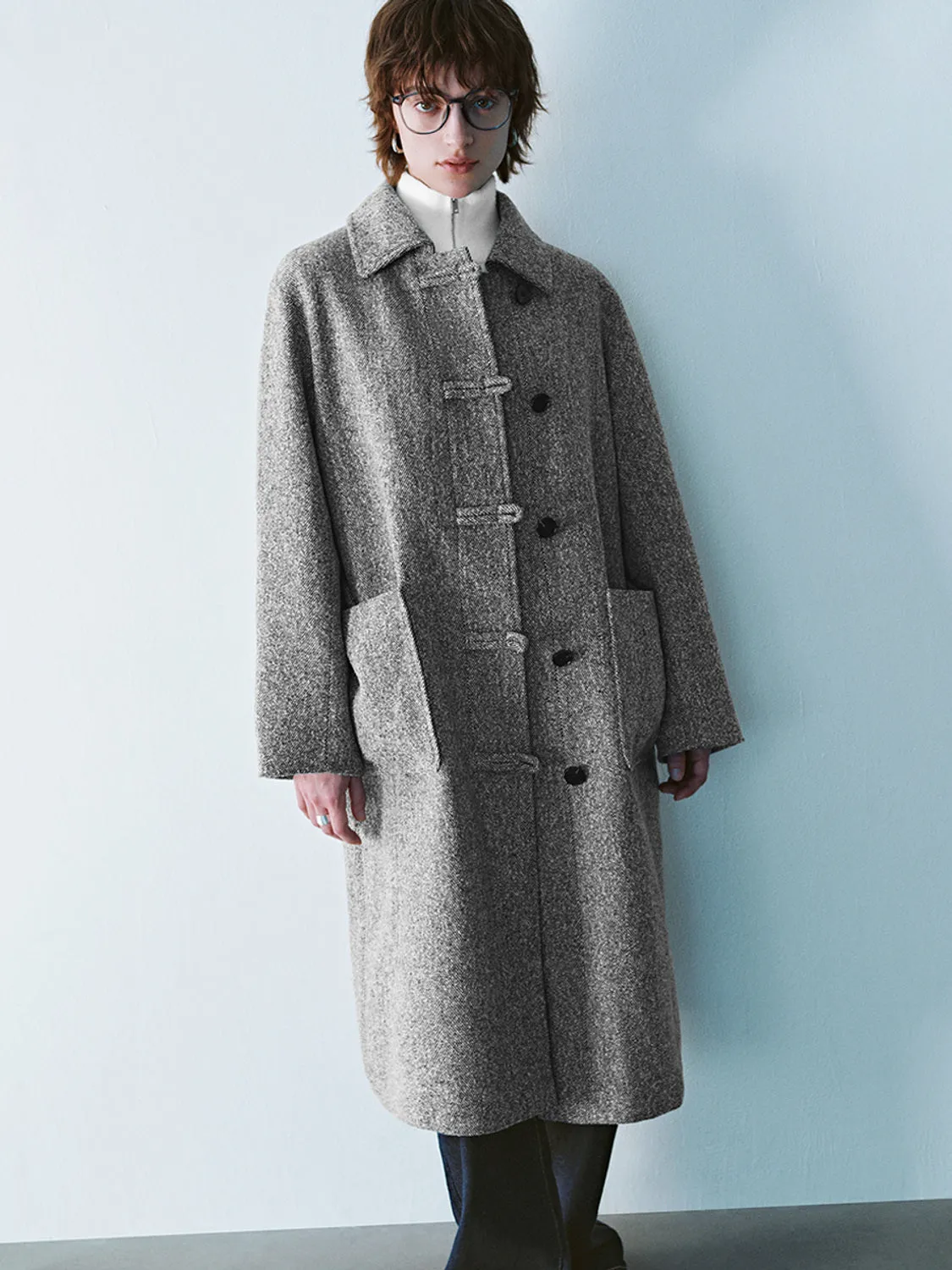 Loose Single Breasted Maxi Coats sold by Urban Revivo product image thumbnail 4