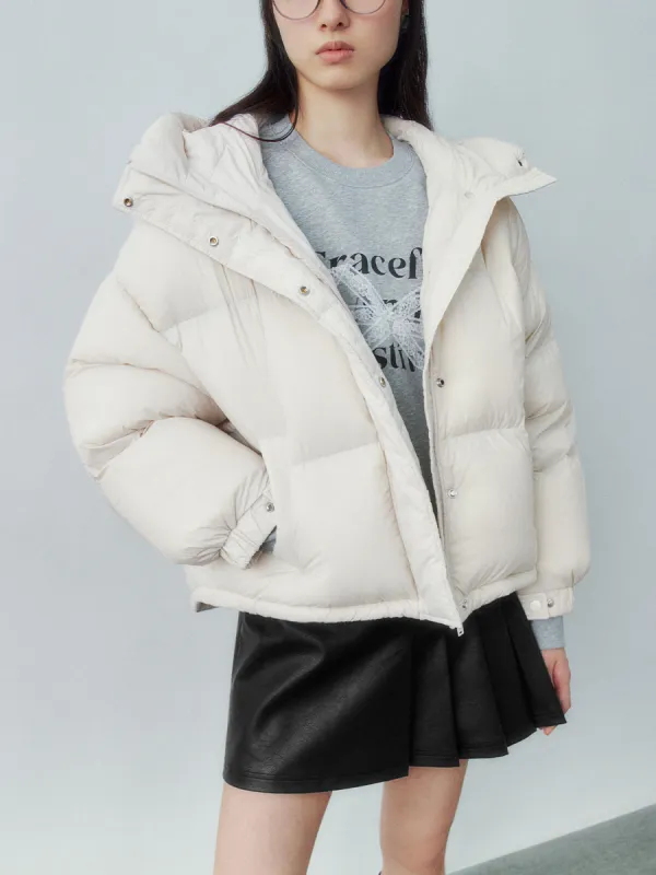 Quilted Down Loose Puffer Jackets sold by Urban Revivo