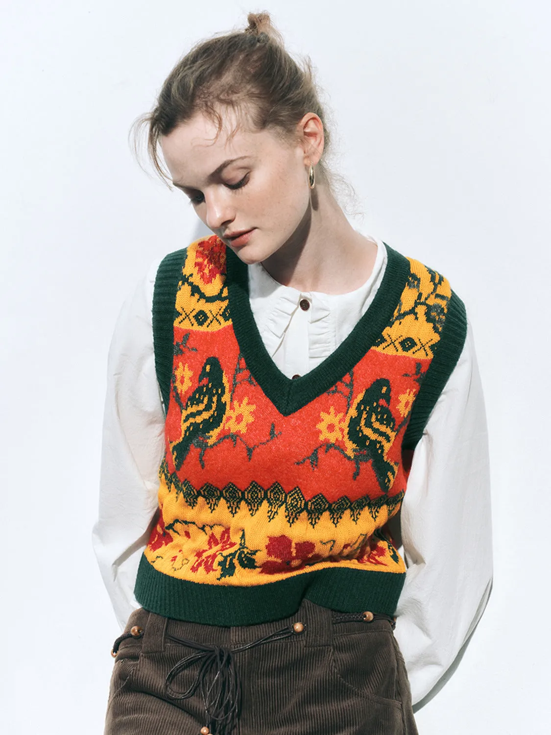 Regular Knitted Vests sold by Urban Revivo product image thumbnail 2