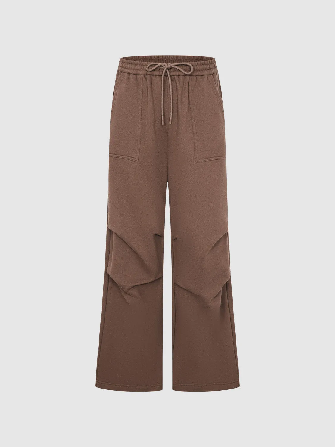 Ruched Wide-Leg Pants sold by Urban Revivo