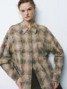 Plaid Loose Long Sleeve Shirts sold by Urban Revivo