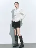 Ruffle Trim Long Sleeve Shirts sold by Urban Revivo