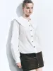 Ruffle Trim Long Sleeve Shirts sold by Urban Revivo