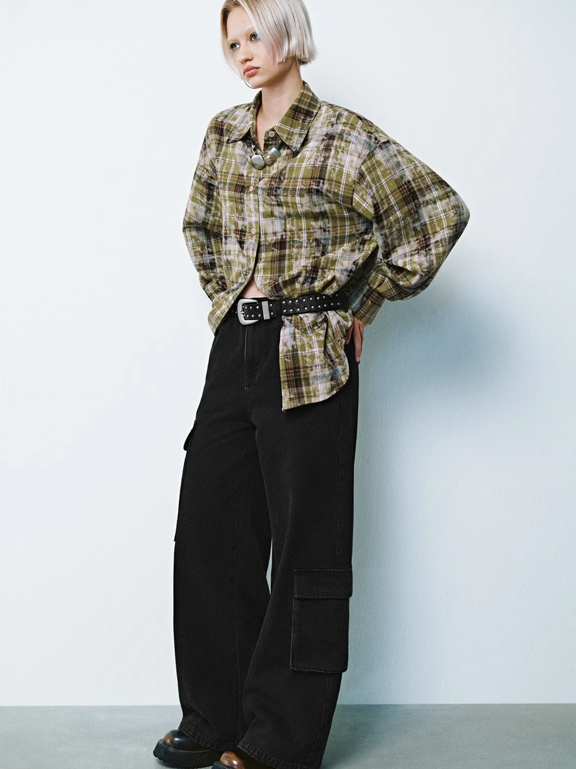 Plaid Long Sleeve Shirts sold by Urban Revivo product image thumbnail 4