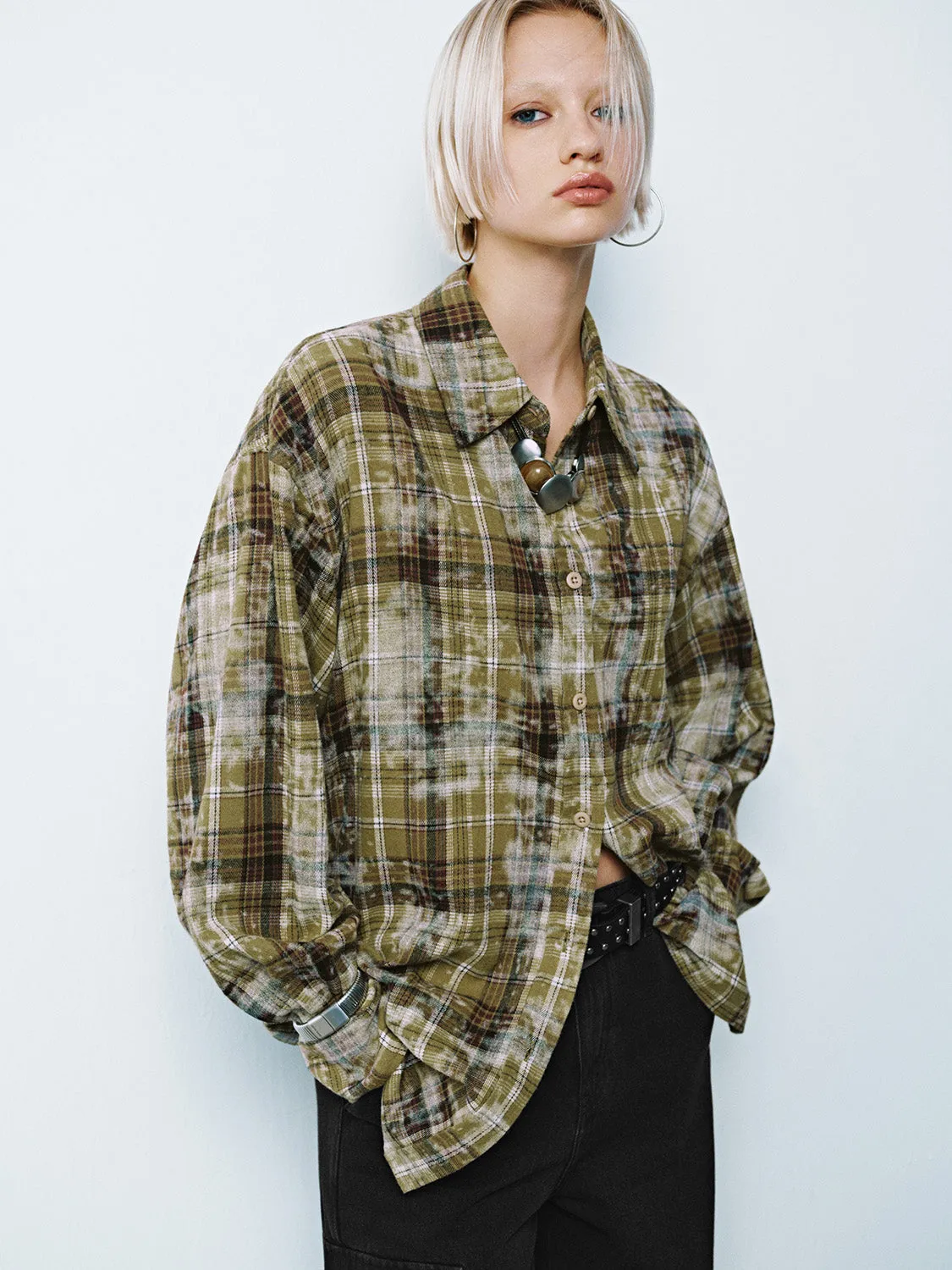 Plaid Long Sleeve Shirts sold by Urban Revivo product image thumbnail 2