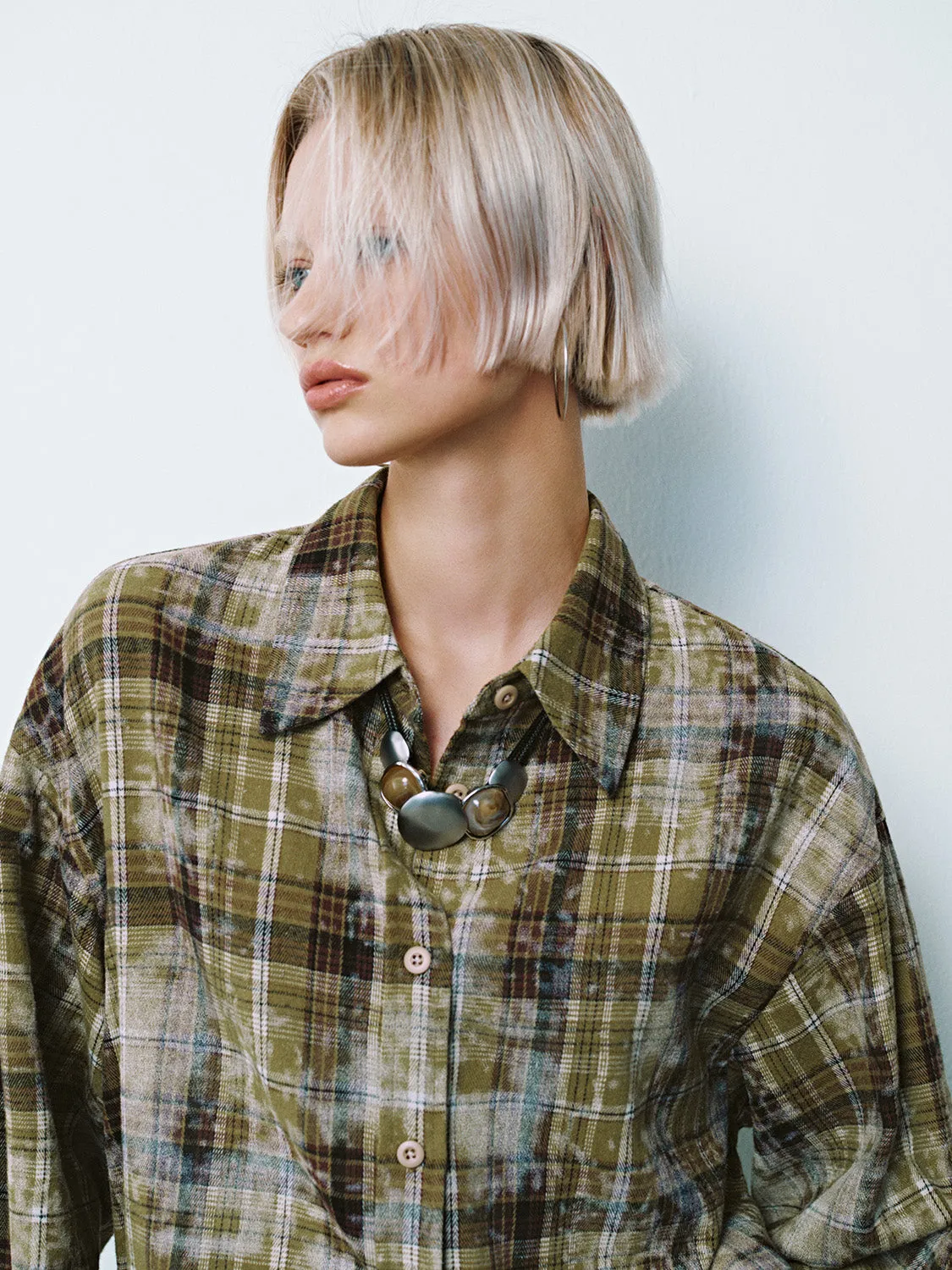 Plaid Long Sleeve Shirts sold by Urban Revivo product image thumbnail 5
