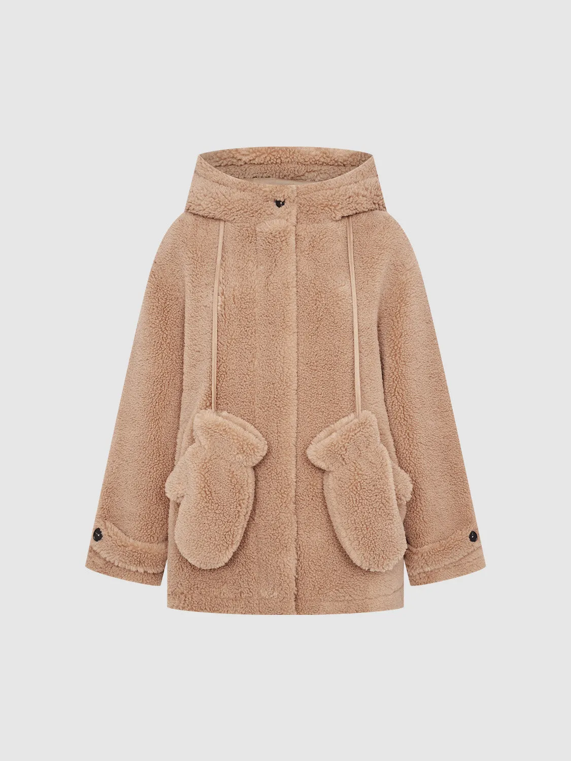 Button Up Wide Lapel Teddy Jackets sold by Urban Revivo product image thumbnail 3