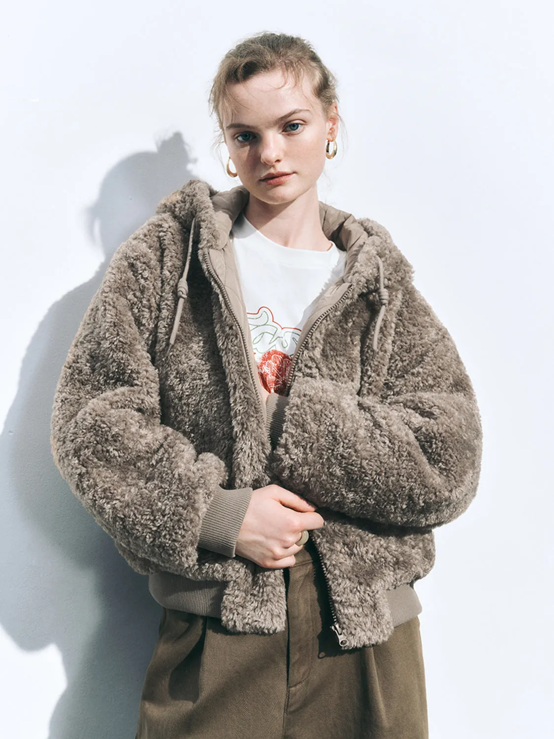 Hoodie Teddy Jackets sold by Urban Revivo product image thumbnail 3