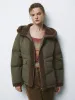 Quilted Down Puffer Shearling Jackets sold by Urban Revivo