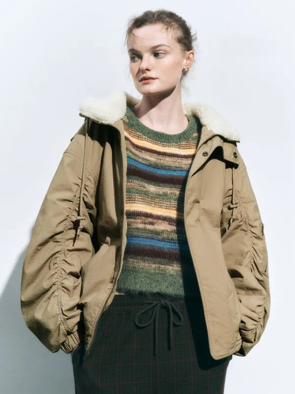 Padded Shearling Puffer Jackets sold by Urban Revivo