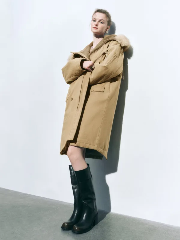 Midi Shearling Parka Jackets sold by Urban Revivo