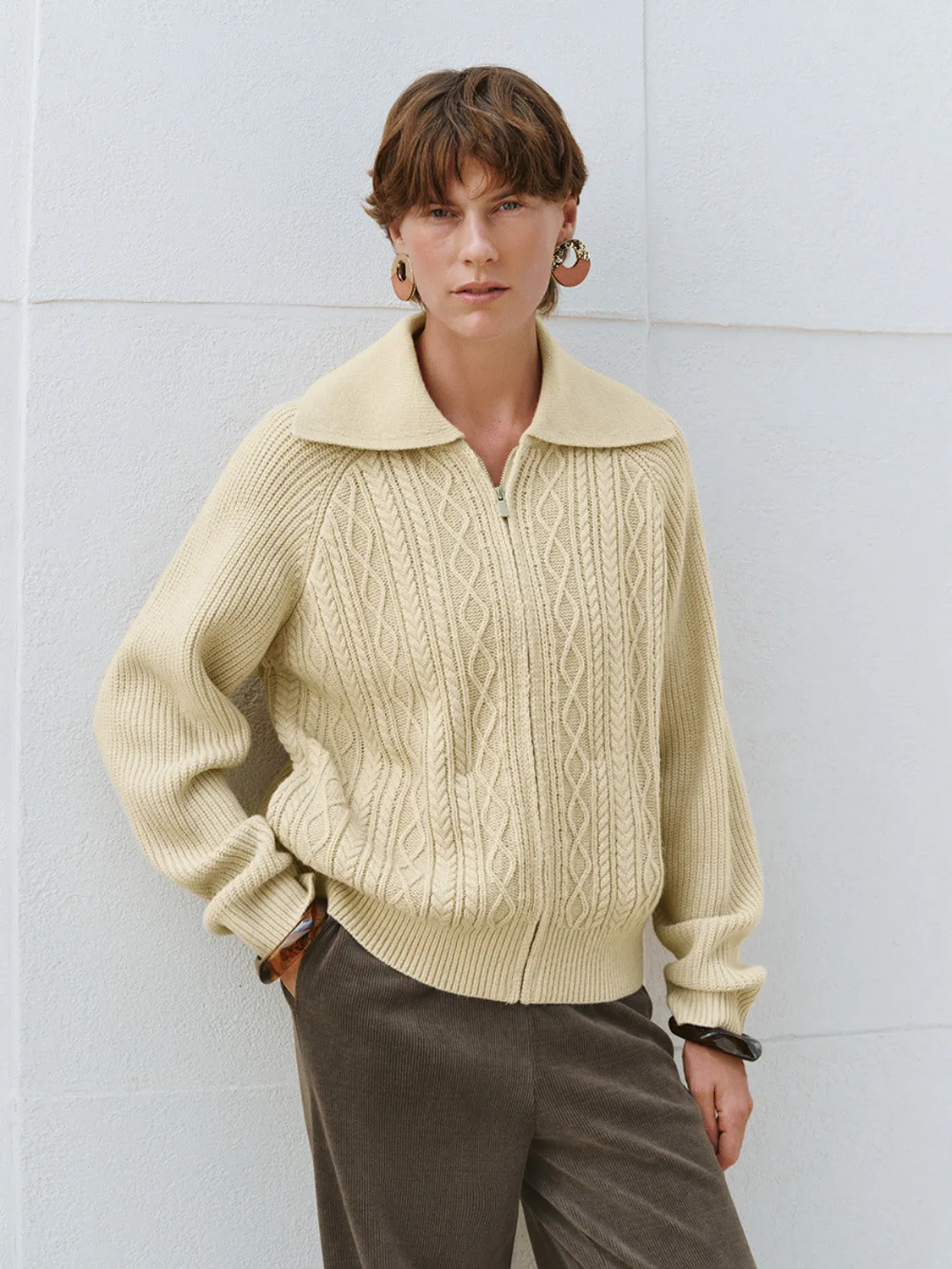 Wide Lapel Loose Knitted T-Shirts sold by Urban Revivo