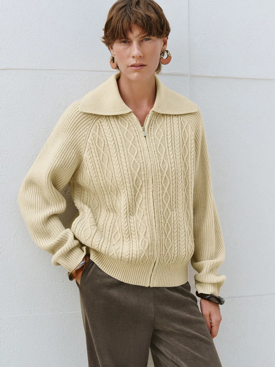 Wide Lapel Loose Knitted T-Shirts sold by Urban Revivo product image thumbnail 3