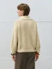 Wide Lapel Loose Knitted T-Shirts sold by Urban Revivo