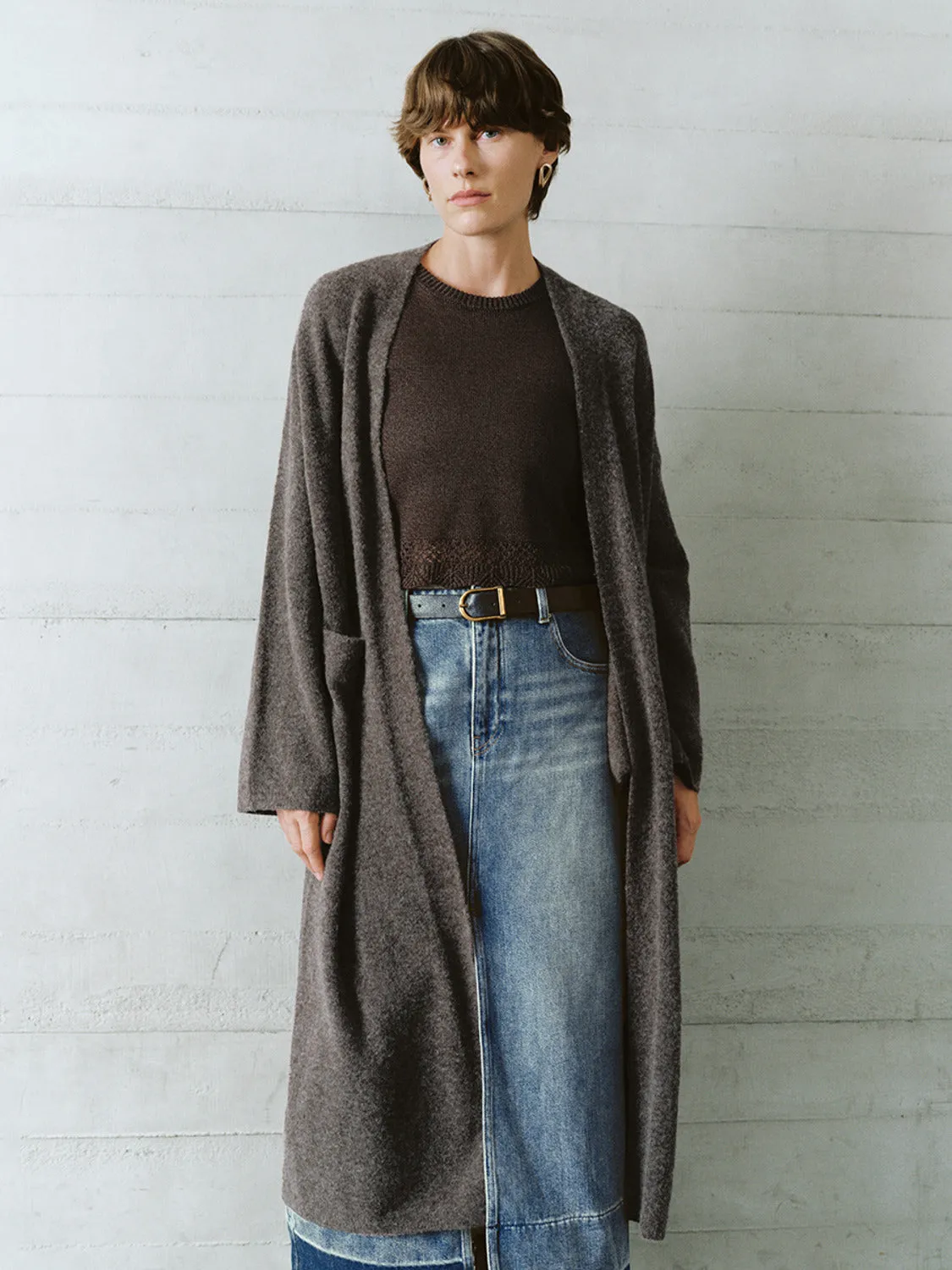 Maxi Open Front Knitted Cardigans sold by Urban Revivo